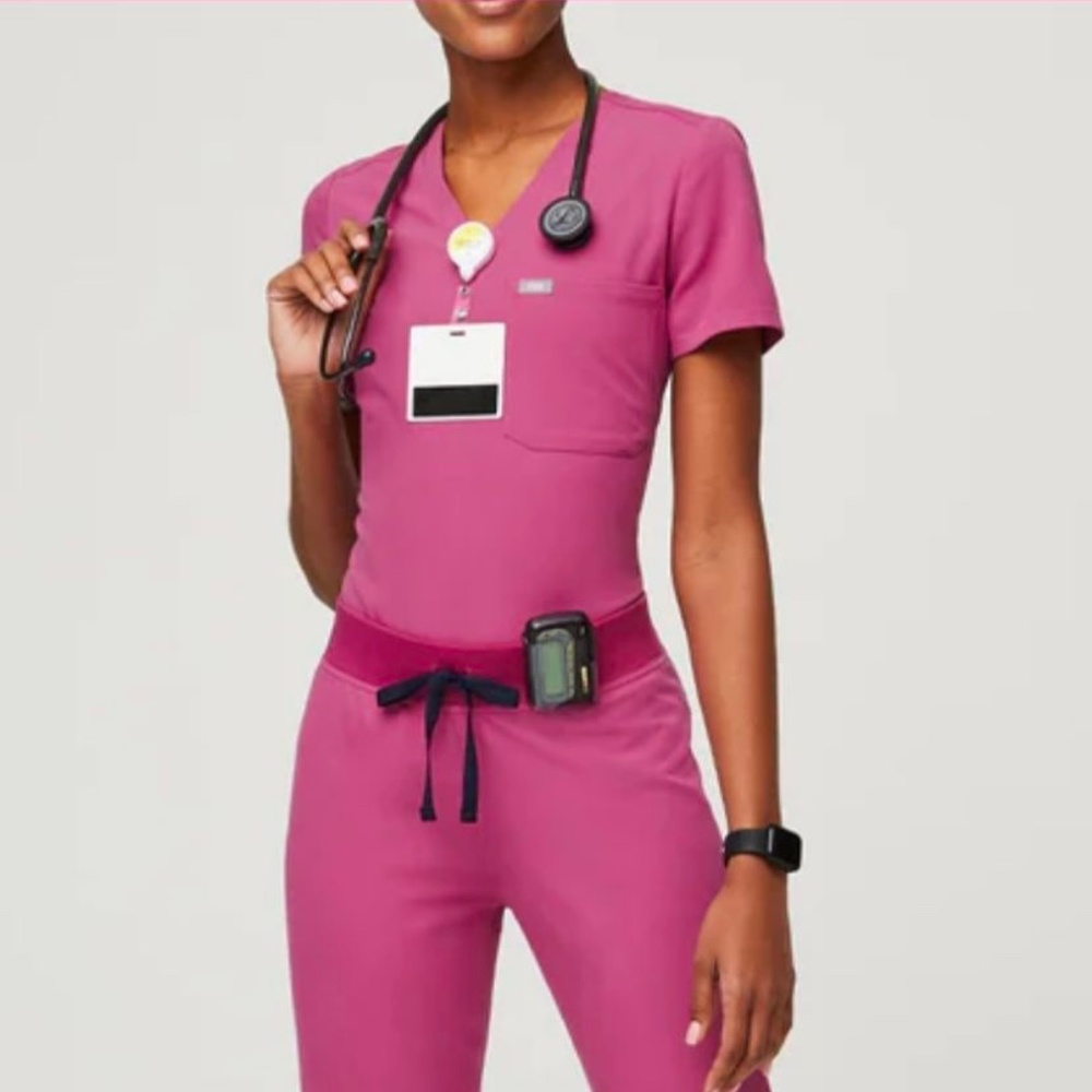 Figs Electric Orchid Scrubs XXS